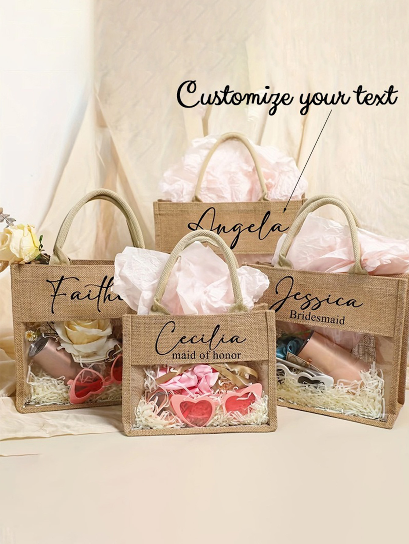 Customized Jute Bag for Wedding